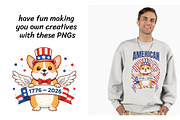 USA 250 Anniversary Clipart, a Seasonal Illustration by InkyQueenArt (Thumbnail 3 of 6)