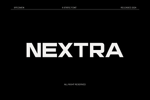 Nextra - Sports Futuristic Font