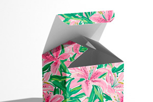 Pink And Green Floral Patterns