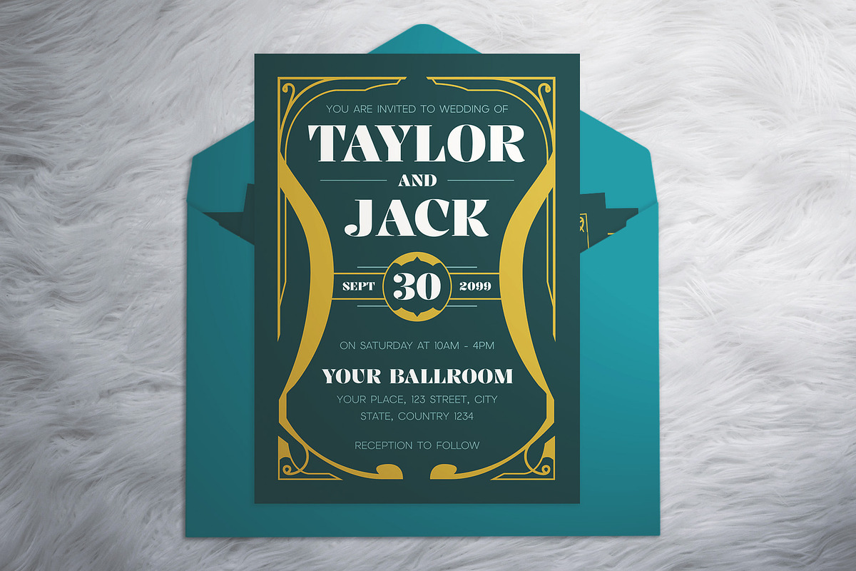 Vintage Wedding Invitation Suite, an Invitation Template by The Good Store (Photo 2 of 4)