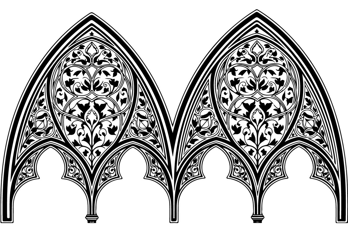 Luxury Vintage Iron Arch Double Gate, an Object Graphic by Creativeshirt (Photo 11 of 12)