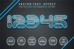 Flash Glass - Editable Text Effect