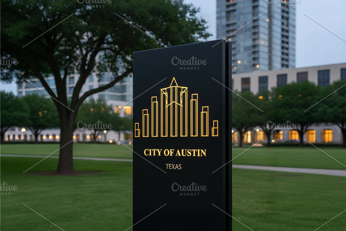 Austin Metropolitan Concept Logo, a Branding & Logo Template by Aura Canyon HQ (Photo 2 of 6)