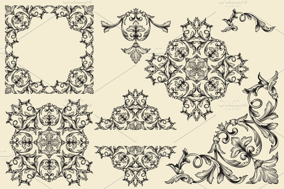 Ornamental frame and border SVG, an Object Graphic by Samira (Photo 2 of 6)