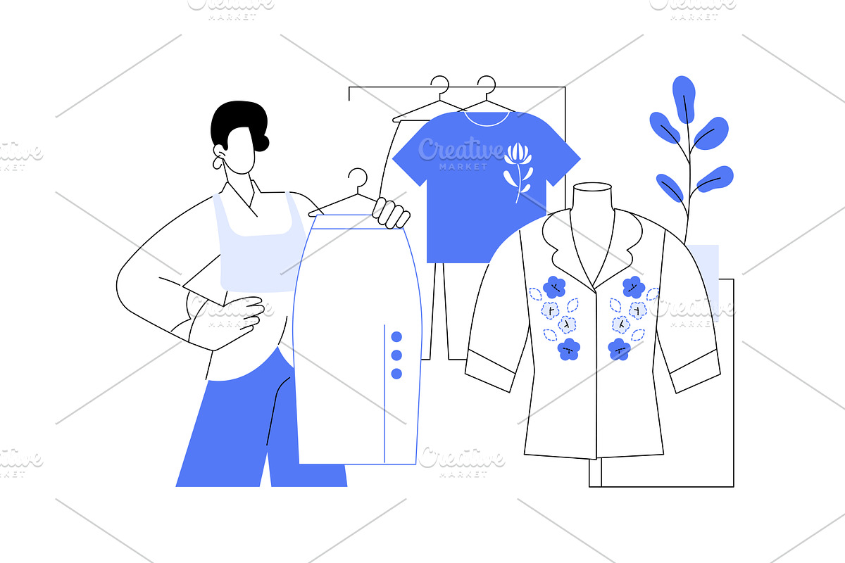 Vintage shop isolated cartoon vector, a Person Illustration by Visual Generation