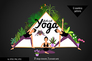 Yoga Poses Illustrations with Names, an Object Graphic by Rose Design (Thumbnail 13 of 13)