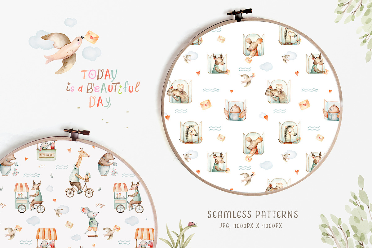 Adventure awaits. Animal city set, an Animal Illustration by Peace ART (Photo 10 of 11)