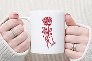 hand drawn Coquette Valentine's Clip, an Illustration by Sublimation Artist (Thumbnail 4 of 6)