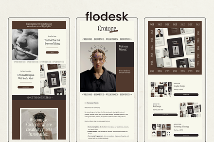 Flodesk Email Newsletter Templates, an Email Template by Branding Babe Co.
