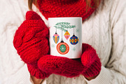 Retro Christmas ornaments, a Decorative Illustration by NataKa (Thumbnail 8 of 10)