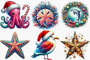 Watercolor Merry Maritime Christmas, an Illustration by Canvas Craft (Thumbnail 2 of 7)