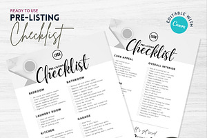 Pre-Listing Checklist Flyer CANVA