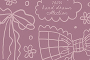 Сoquette patterns & bows, a Pattern Graphic by Cute vector (Thumbnail 6 of 7)