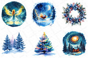 Christmas Polar Lights Clipart Bundl, an Illustration by DreamPrint404 (Thumbnail 2 of 6)
