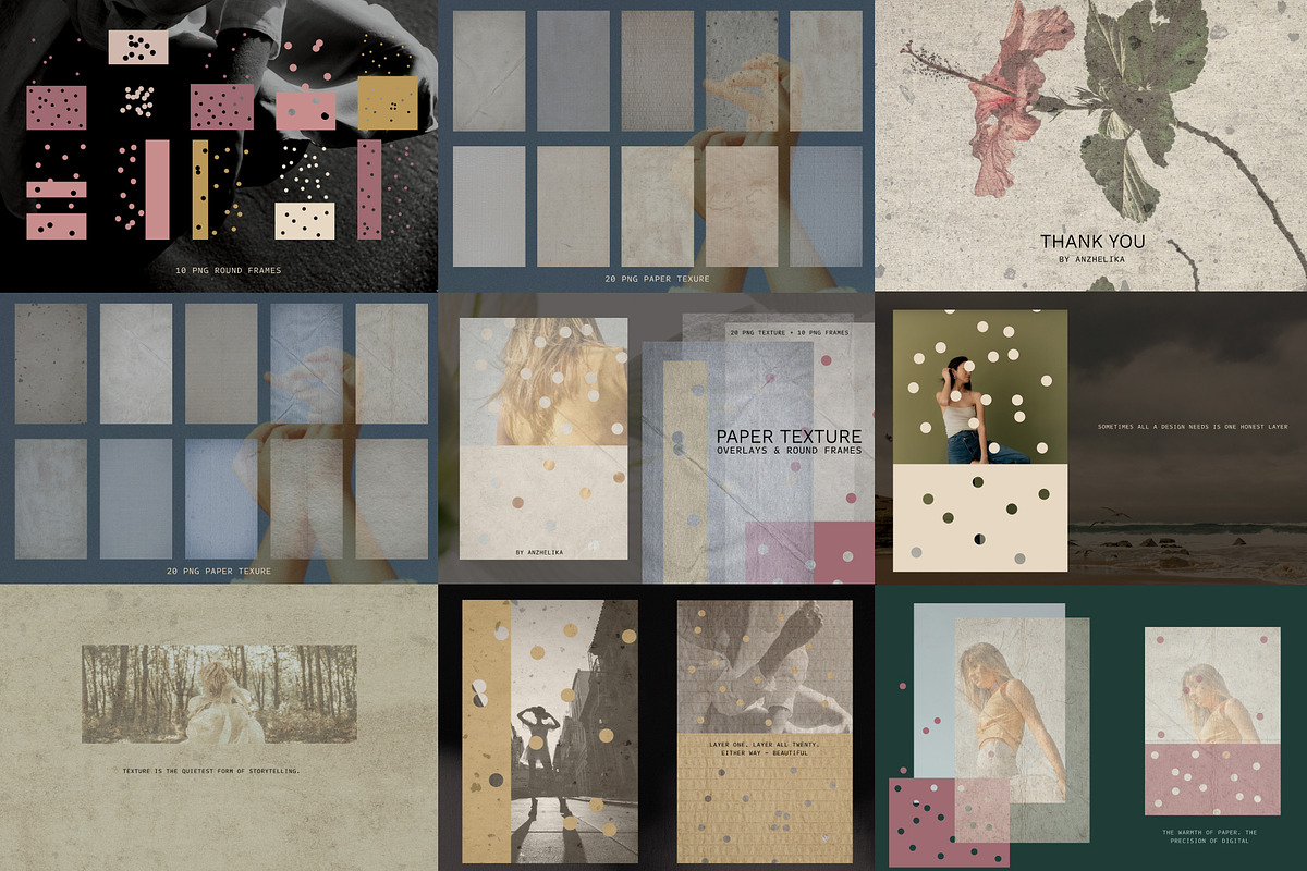 Damask & Crystal Dots Overlay Kit, a Texture Graphic by Anzhelika (Photo 5 of 9)