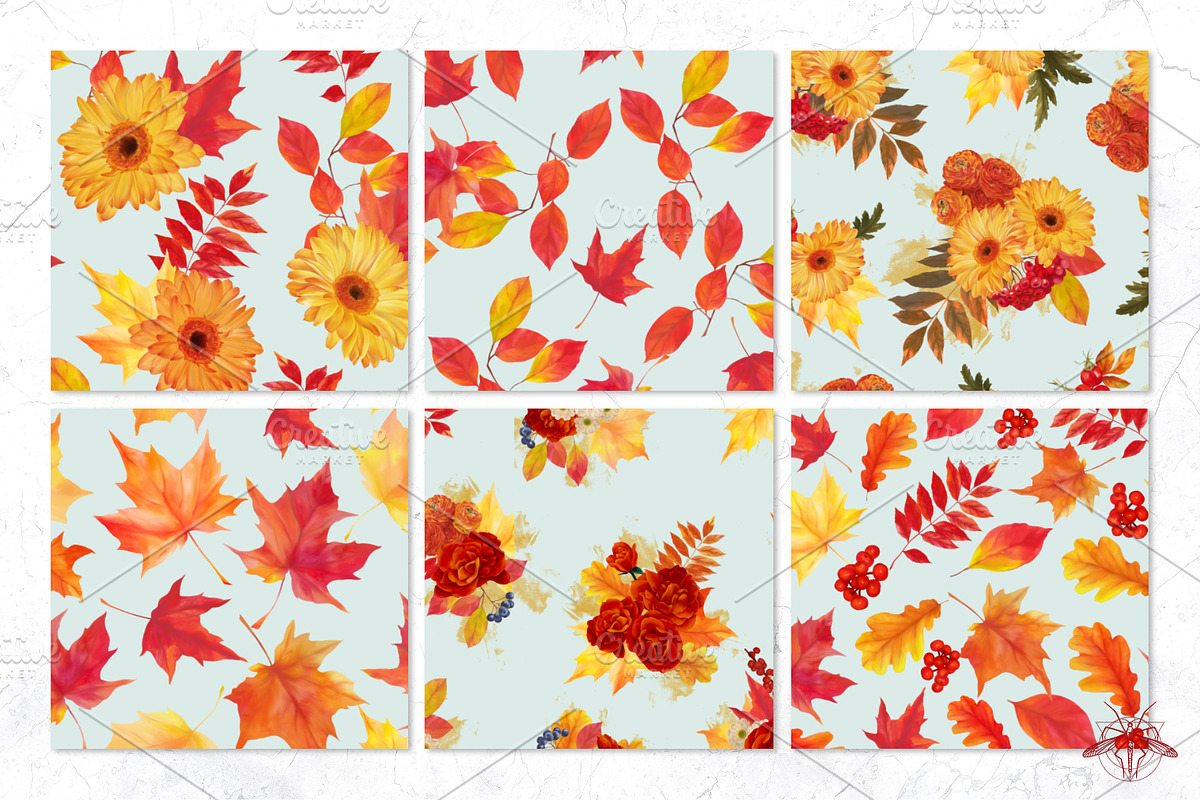 Golden | Watercolor Autumn set, a Decorative Illustration by Tanya Vollar (Photo 10 of 14)