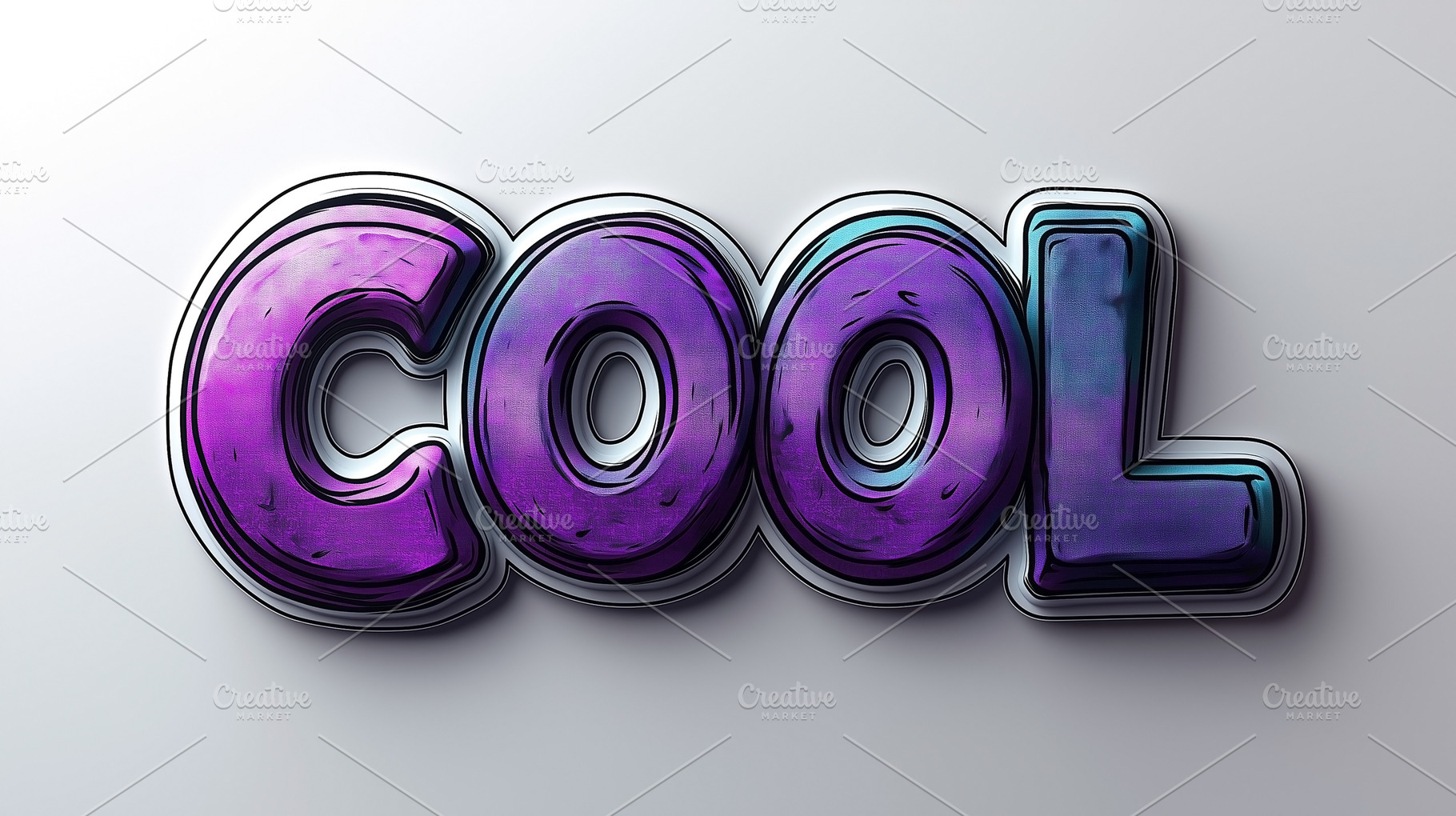 Vibrant 3D typography showcasing the word 'COOL' in a lively purple and blue co, a Background Photo by ImageMir