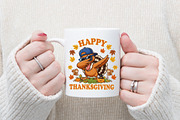 Happy Thanksgiving Boy Turkey PNG, an Illustration by designcity5 (Thumbnail 2 of 8)
