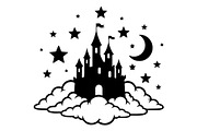 Fantasy Castle Cloud Moon Bundle, an Object Illustration by Gaye Art (Thumbnail 22 of 30)
