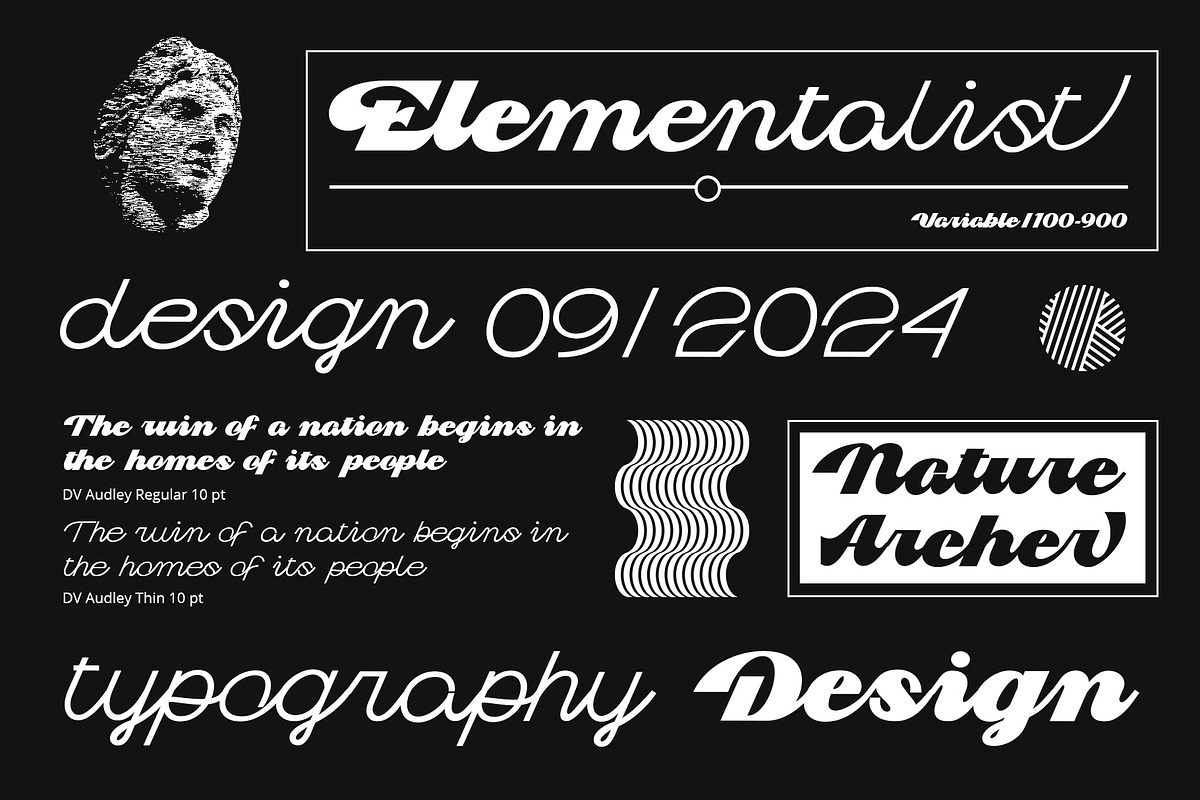 Dv Audley, a Script Font by Damelev (Photo 11 of 15)