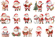 Cute Santa Claus & Friends Christmas, an Illustration by Designking (Thumbnail 3 of 5)