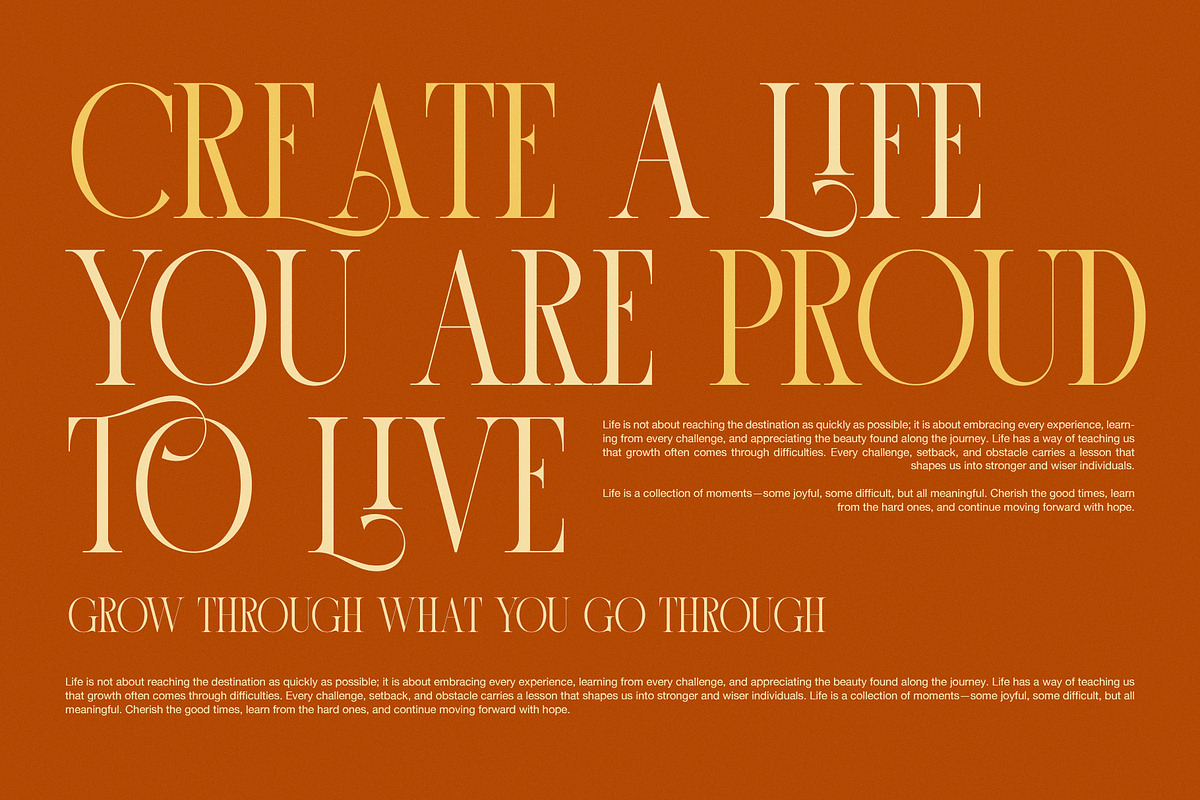 Lonad Elegant Serif Display Font, a Serif Font by Graphicxell (Photo 3 of 8)