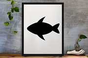 Fish Silhouette SVG, an Animal Illustration by newminddesign (Thumbnail 3 of 3)