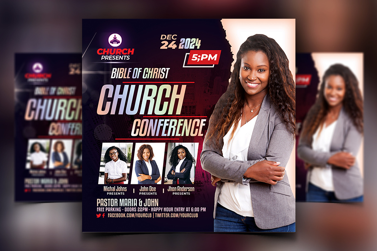 Women Conference Flyer Bundle, a Print Template by AfzaalGraphics (Photo 2 of 11)