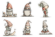 Cute Easter Gnomes Clipart, an Illustration by Design Market (Thumbnail 3 of 3)