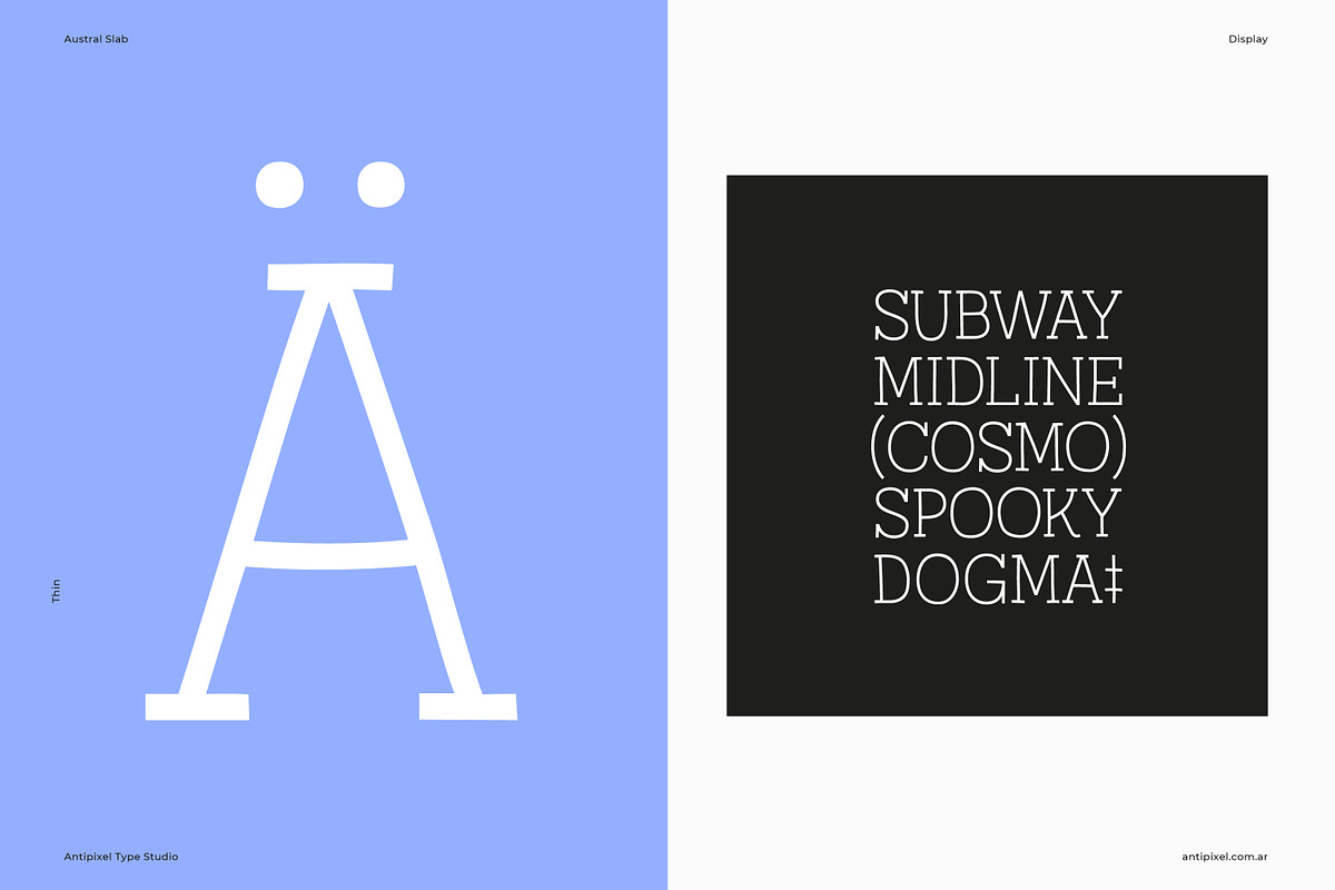 Austral Slab | Hand-drawn Slab Serif, a Slab Serif Font by Antipixel Type Studio (Photo 7 of 17)