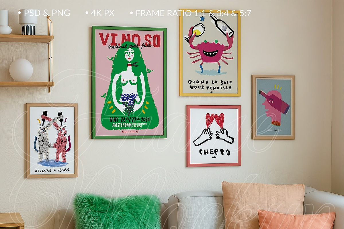 Poster Gallery Wall Contemporary, a Product Mockup by SigaSigaMockup (Photo 3 of 4)