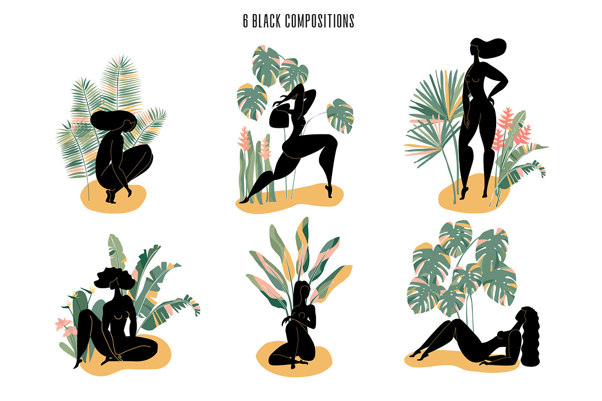 Jungle Girls feminine collection, a Graphic by dasha mo (Photo 6 of 8)