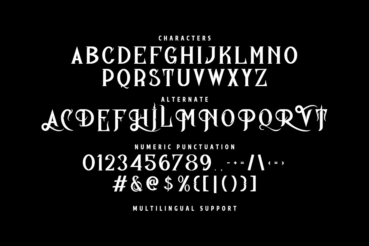 Hemellot Elegant Victorian Serif, a Blackletter Font by Maulana Creative (Photo 6 of 7)