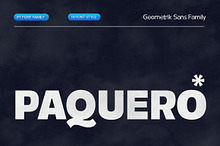 Paquero Sans Family
