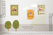 Kids cute railway collection, an Illustration by DigARTbyHavroshka (Thumbnail 5 of 9)