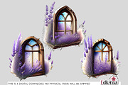 Lavender Dreams Clipart Sublimation, a Seasonal Illustration by EdeniaArtStudio (Thumbnail 4 of 6)