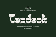 Tandsok - Experimental Display Font, a Serif Font by Imoodev (Thumbnail 1 of 5)