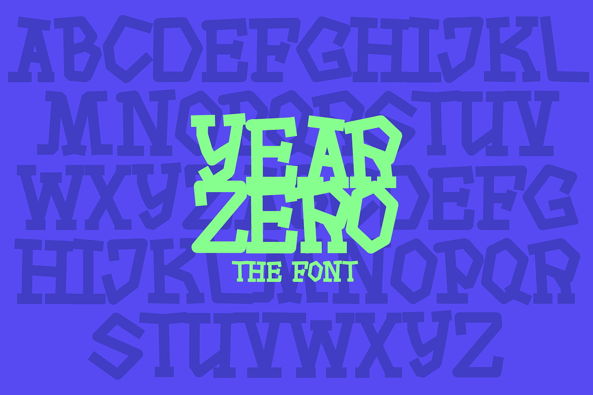 YearZero Font, a Font by YearZero.xyz (Photo 1 of 5)