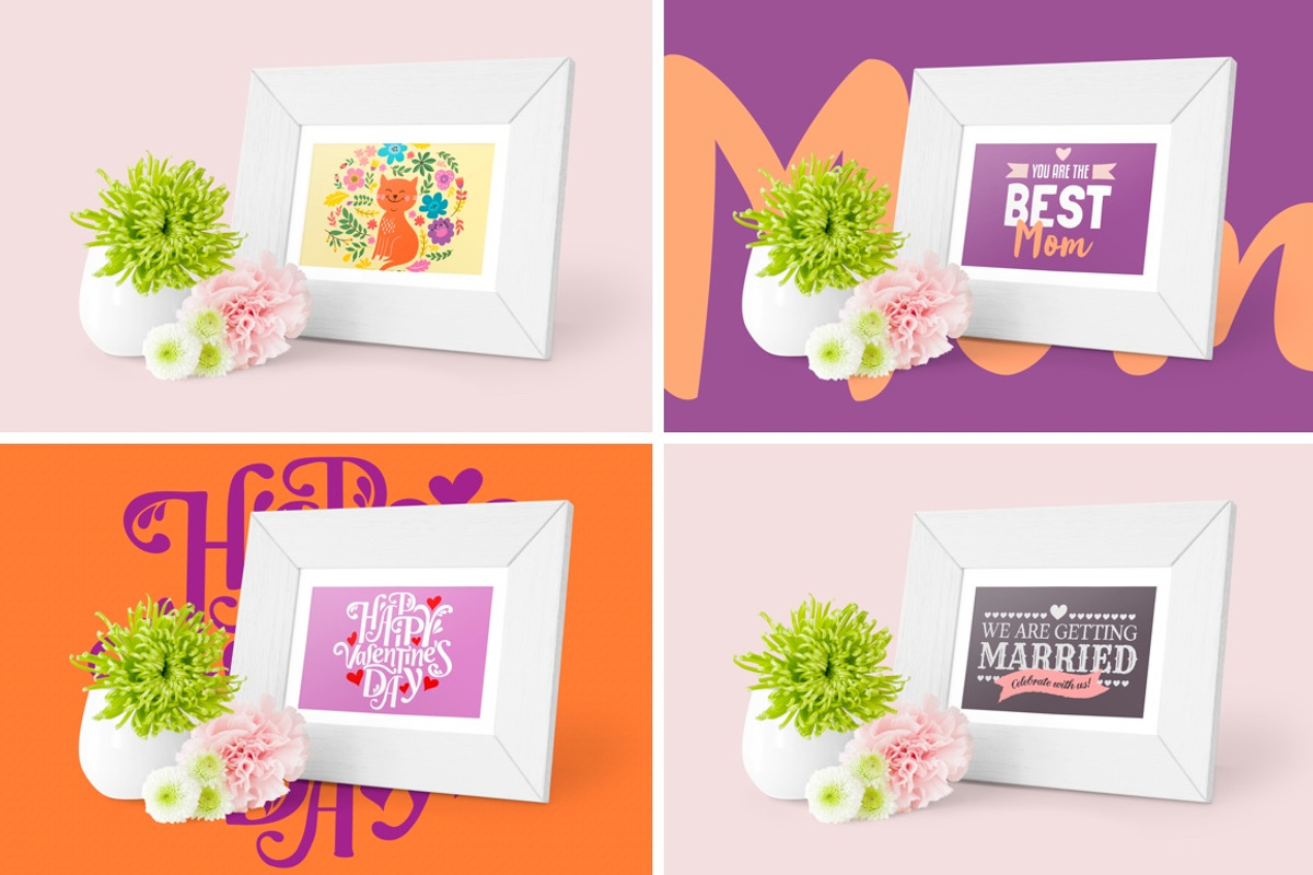 Frame Photo Mockup, a Print Template by Little Jimi Shop (Photo 2 of 5)