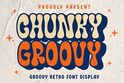 Chunky Groovy Font, a Script Font by Milladale (Thumbnail 1 of 6)