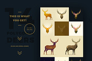 Polygonal Deer Collection, an Animal Illustration by blauananas (Thumbnail 8 of 8)