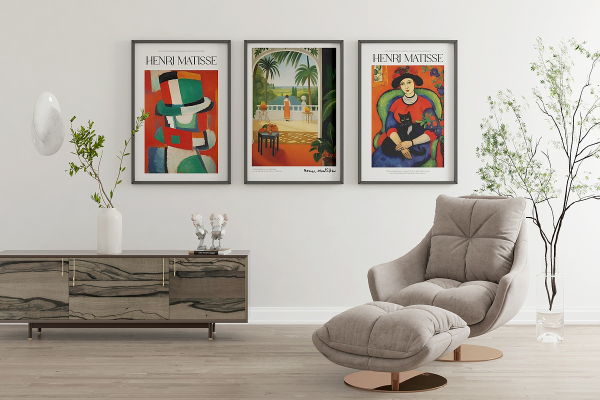Matisse Inspired Modern Art Poster, a Decorative Illustration by Vibrand Studio (Photo 9 of 12)