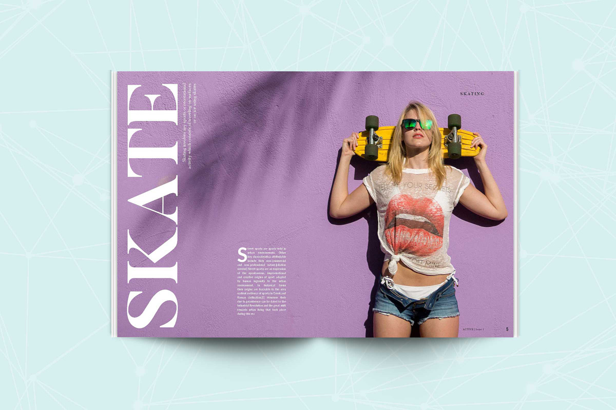 ALIVE Sports Magazine Template, a Magazine Template by Wolfgang Design (Photo 5 of 11)