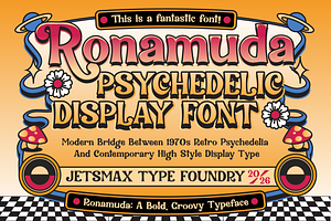 Ronamuda - Psychedelic Display Font