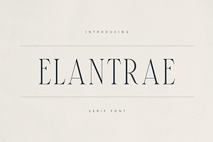 Elantrae – Elegant Modern Serif Font, a Serif Font by Only Fonts