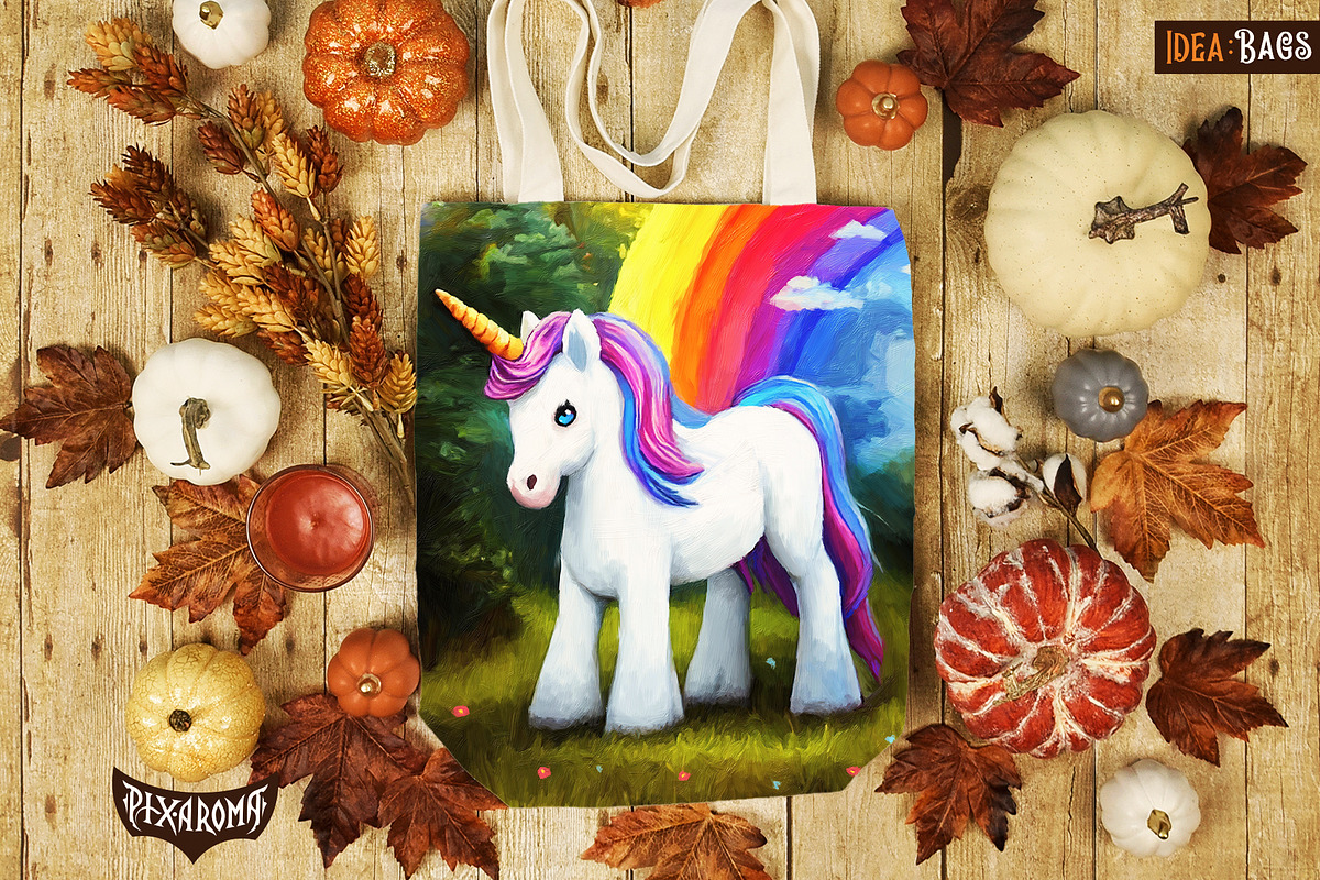 Unicorn Oil Paintings, an Animal Illustration by pixaroma (Photo 9 of 9)