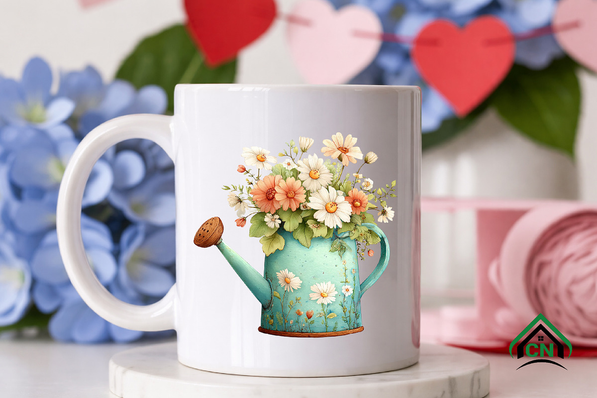 Spring Watering Clipart, an Illustration by Craft Nest (Photo 7 of 12)