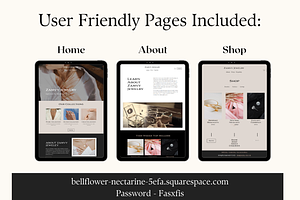 Jewellery Squarespace Template 7.1