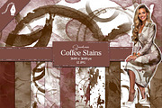 Coffee Stains Digital Paper, a Texture Graphic by Creative Matrix82 (Thumbnail 1 of 4)