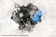 Tech Sketch Art Photoshop Mock-ups, an Action Add-On by SlideSalad (Thumbnail 6 of 27)